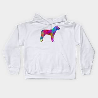 Great Swiss Mountain Dog in watercolor Kids Hoodie